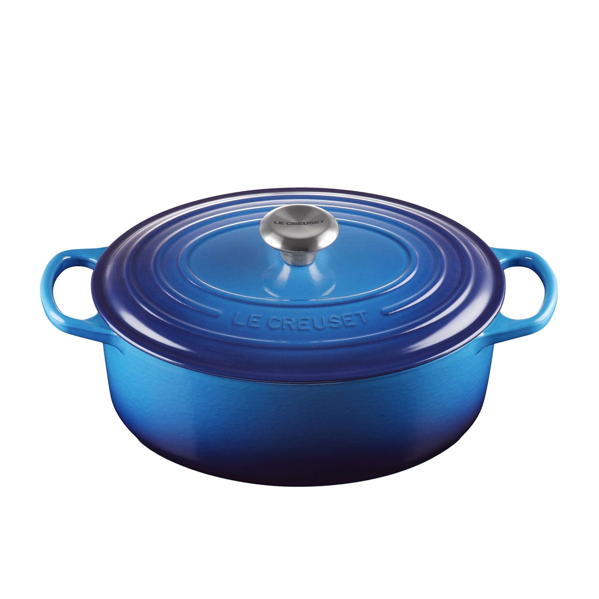 Le Creuset Signature Cast Iron Oval Casserole 29cm - 4.7L Azure